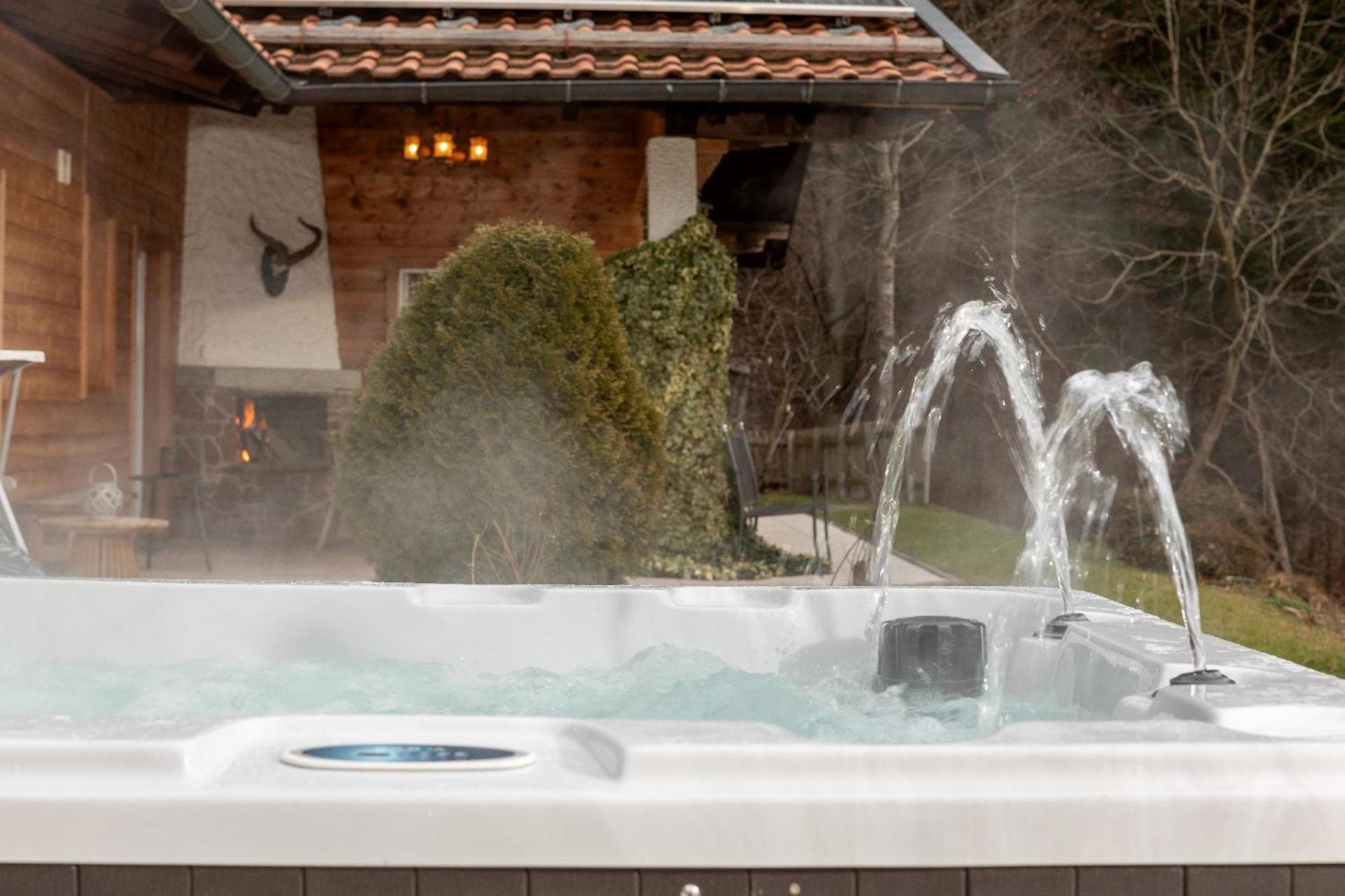 Luxus Ferienhaus Salzburg Chalet Mit Pool, Sauna, Whirlpool, Kamin Grossgmain Bagian luar foto
